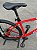 BICICLETA MTB ARO (29) OGGI HACKER HDS SHIMANO ESSA 8V FREIO DISC HIDRÁULICO TAMANHO 19 (G) COR VERMELHO/BRANCO/AZUL - Imagem 5