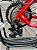 BICICLETA MTB ARO (29) OGGI HACKER HDS SHIMANO ESSA 8V FREIO DISC HIDRÁULICO TAMANHO 19 (G) COR VERMELHO/BRANCO/AZUL - Imagem 2