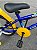 BICICLETA ARO (16) MASCULINA COR AZUL/AMARELO S/MARCHA MARCA MILANO GROW UP - Imagem 4