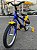 BICICLETA ARO (16) MASCULINA COR AZUL/AMARELO S/MARCHA MARCA MILANO GROW UP - Imagem 8