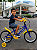 BICICLETA ARO (16) MASCULINA COR AZUL/AMARELO S/MARCHA MARCA MILANO GROW UP - Imagem 1