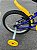 BICICLETA ARO (16) MASCULINA COR AZUL/AMARELO S/MARCHA MARCA MILANO GROW UP - Imagem 2