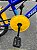 BICICLETA ARO (16) MASCULINA COR AZUL/AMARELO S/MARCHA MARCA MILANO GROW UP - Imagem 3