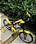 BICICLETA ARO (16) MASCULINA COR AZUL/AMARELO S/MARCHA MARCA MILANO GROW UP - Imagem 3