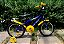 BICICLETA ARO (16) MASCULINA COR AZUL/AMARELO S/MARCHA MARCA MILANO GROW UP - Imagem 4