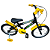 BICICLETA ARO (16) MASCULINA COR PRETO/AMARELO S/MARCHA MARCA MILANO GROW UP - Imagem 1