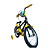 BICICLETA ARO (16) MASCULINA COR PRETO/AMARELO S/MARCHA MARCA MILANO GROW UP - Imagem 2