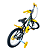 BICICLETA ARO (16) MASCULINA COR PRETO/AMARELO S/MARCHA MARCA MILANO GROW UP - Imagem 3