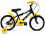 BICICLETA ARO 16 MASCULINA COR PRETO/AMARELO S/MARCHA MARCA MILANO GROW UP - Imagem 1