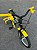 BICICLETA ARO (16) MASCULINA COR PRETO/AMARELO S/MARCHA MARCA MILANO GROW UP - Imagem 3