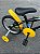 BICICLETA ARO (16) MASCULINA COR PRETO/AMARELO S/MARCHA MARCA MILANO GROW UP - Imagem 5