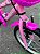 BICICLETA ARO (16) FEMININA COR ROSA CLARO/PINK S/MARCHA V-BRAKE MARCA MILANO GROW UP - Imagem 8