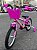 BICICLETA ARO (16) FEMININA COR ROSA CLARO/PINK S/MARCHA V-BRAKE MARCA MILANO GROW UP - Imagem 10