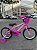 BICICLETA ARO (16) FEMININA COR ROSA CLARO/PINK S/MARCHA V-BRAKE MARCA MILANO GROW UP - Imagem 1
