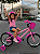 BICICLETA ARO (16) FEMININA COR ROSA CLARO/PINK S/MARCHA V-BRAKE MARCA MILANO GROW UP - Imagem 1