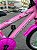 BICICLETA ARO (16) FEMININA COR ROSA CLARO/PINK S/MARCHA V-BRAKE MARCA MILANO GROW UP - Imagem 5