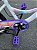 BICICLETA ARO (20) FEMININA CALOI CECI S/ MARCHA FREIO V-BRAKE COM CESTA COR BRANCO/ROXO - Imagem 5