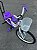 BICICLETA ARO (20) FEMININA CALOI CECI S/ MARCHA FREIO V-BRAKE COM CESTA COR BRANCO/ROXO - Imagem 8