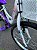 BICICLETA ARO (20) FEMININA CALOI CECI S/ MARCHA FREIO V-BRAKE COM CESTA COR BRANCO/ROXO - Imagem 9