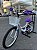 BICICLETA ARO (20) FEMININA CALOI CECI S/ MARCHA FREIO V-BRAKE COM CESTA COR BRANCO/ROXO - Imagem 10