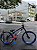 BICICLETA MTB FREERIDE ARO (26) VIKINGX TUFF-30 KIT 7 VELOCIDADES (1X7) FREIO A DISCO MECÂNICO COR PRETO/ROSA/AZUL - Imagem 1
