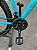 BICICLETA MTB ARO (29) ABSOLUTE HERA 21 VELOCIDADES FREIO A DISCO MECÂNICO TAMANHO 15 (P) COR AZUL/VERDE AQUA - Imagem 3
