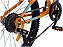 BICICLETA ARO (20) MASCULINA COR LARANJA COM MARCHA 7 VELOCIDADES CALOI SNAP - Imagem 9