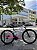 BICICLETA MTB ARO (29) ABSOLUTE HERA 21 VELOCIDADES FREIO A DISCO MECÂNICO TAMANHO 15 (P) COR BRANCO/ROSA - Imagem 1