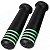 PAR DE MANOPLA PUNHO BIKE MTB NEOPAK PRETO/VERDE BORRACHA - Imagem 1