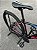 BICICLETA MTB ARO (29)  ALFAMEQ PANDORA 21 VELOCIDADES FREIO A DISCO MECÂNICO TAMANHO 17 (M) COR PRETO/ROSA/AZUL (USADA) - Imagem 4