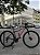 BICICLETA MTB ARO (29)  ALFAMEQ PANDORA 21 VELOCIDADES FREIO A DISCO MECÂNICO TAMANHO 17 (M) COR PRETO/ROSA/AZUL (USADA) - Imagem 1