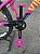 BICICLETA MTB FREERIDE ARO (26) VIKINGX TUFF-25 KIT 7 VELOCIDADES FREIO A DISCO MECÂNICO COR ROSA/ROXO/AMARELO - Imagem 3