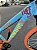 BICICLETA MTB FREERIDE ARO (26) VIKINGX TUFF X-25 CAMBIO 7 VELOCIDADES FREIO DISC MECÂNICO COR AZUL/LARANJA - Imagem 5