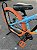BICICLETA MTB FREERIDE ARO (26) VIKINGX TUFF X-25 CAMBIO 7 VELOCIDADES FREIO DISC MECÂNICO COR AZUL/LARANJA - Imagem 4