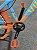 BICICLETA MTB FREERIDE ARO (26) VIKINGX TUFF X-25 CAMBIO 7 VELOCIDADES FREIO DISC MECÂNICO COR AZUL/LARANJA - Imagem 3