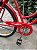 BICICLETA ARO (26) FEMININA COR VERMELHA S/MARCHA FREIO V-BRAKE (A MÃO) MARCA MONARK TROPICAL - Imagem 5