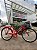 BICICLETA ARO (26) FEMININA COR VERMELHA S/MARCHA FREIO V-BRAKE (A MÃO) MARCA MONARK TROPICAL - Imagem 1