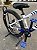 BICICLETA MTB FREERIDE ARO (26) VIKINGX TUFF-25 KIT 7 VELOCIDADES FREIO A DISCO MECÂNICO COR BRANCO/AZUL MARINHO - Imagem 4