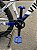 BICICLETA MTB FREERIDE ARO (26) VIKINGX TUFF-25 KIT 7 VELOCIDADES FREIO A DISCO MECÂNICO COR BRANCO/AZUL MARINHO - Imagem 3