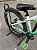 BICICLETA MTB FREERIDE ARO (26) VIKINGX TUFF-25 KIT 7 VELOCIDADES FREIO A DISCO MECÂNICO COR BRANCO/VERDE/PRETO - Imagem 4