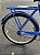 BICICLETA ARO (26) MASCULINA BARRA CIRCULAR COR AZUL S/MARCHA FREIO CONTRA PEDAL MARCA MONARK - Imagem 2