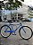 BICICLETA ARO (26) MASCULINA BARRA CIRCULAR COR AZUL S/MARCHA FREIO CONTRA PEDAL MARCA MONARK - Imagem 9