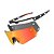 OCULOS CICLISMO MAGNETICO DUAS LENTES PRETO E VERMELHO/LARANJA ESPELHADA - Imagem 1