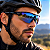 OCULOS CICLISMO LENTE AZUL ESPELHADO - Imagem 1