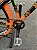 BICICLETA MTB FREERIDE ARO (26) HUPI STRIP KIT SINGLE (SEM MARCHA) FREIO DISC TRASEIRO SHIMANO MT200 COR PRETO/LARANJA - Imagem 3