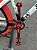 BICICLETA MTB FREERIDE ARO (26) HUPI STRIP KIT SINGLE (SEM MARCHA) FREIO DISC TRASEIRO SHIMANO MT200 COR BRANCO/VERMELHO - Imagem 3