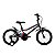 BICICLETA ARO (16) MASCULINA COR GRAFITE/AZUL/VERMELHA S/MARCHA FREIO V-BRAKE MARCA GROOVE RAGGA - Imagem 1