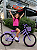 BICICLETA ARO (20) FEMININA COR VIOLETA SEM MARCHA COM CESTA MARCA MONARK BRISA - Imagem 1