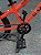 BICICLETA ARO (16) MTB MASCULINA/FEMININA COLLI AIRON SEM MARCHA FREIO A DISCO MECÂNICO COR LARANJA NEON - Imagem 3