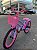 BICICLETA ARO (20) FEMININA COLLI CELINA SEM MARCHA FREIO V-BRAKE COM CESTA LILAS/ROSA - Imagem 9
